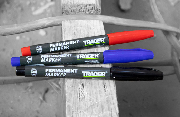 Tracer Clog Free Black Markers, INTRODUCING, #Tracer Clog Free Black  Markers See them in action for yourself - Perfect for almost every surface.  Mark on tiles, wood, glass, concrete